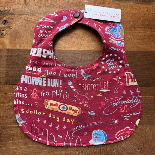 Philly Print Baby Bibs