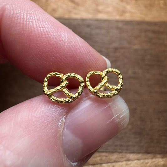 Pretzel Stud Earrings