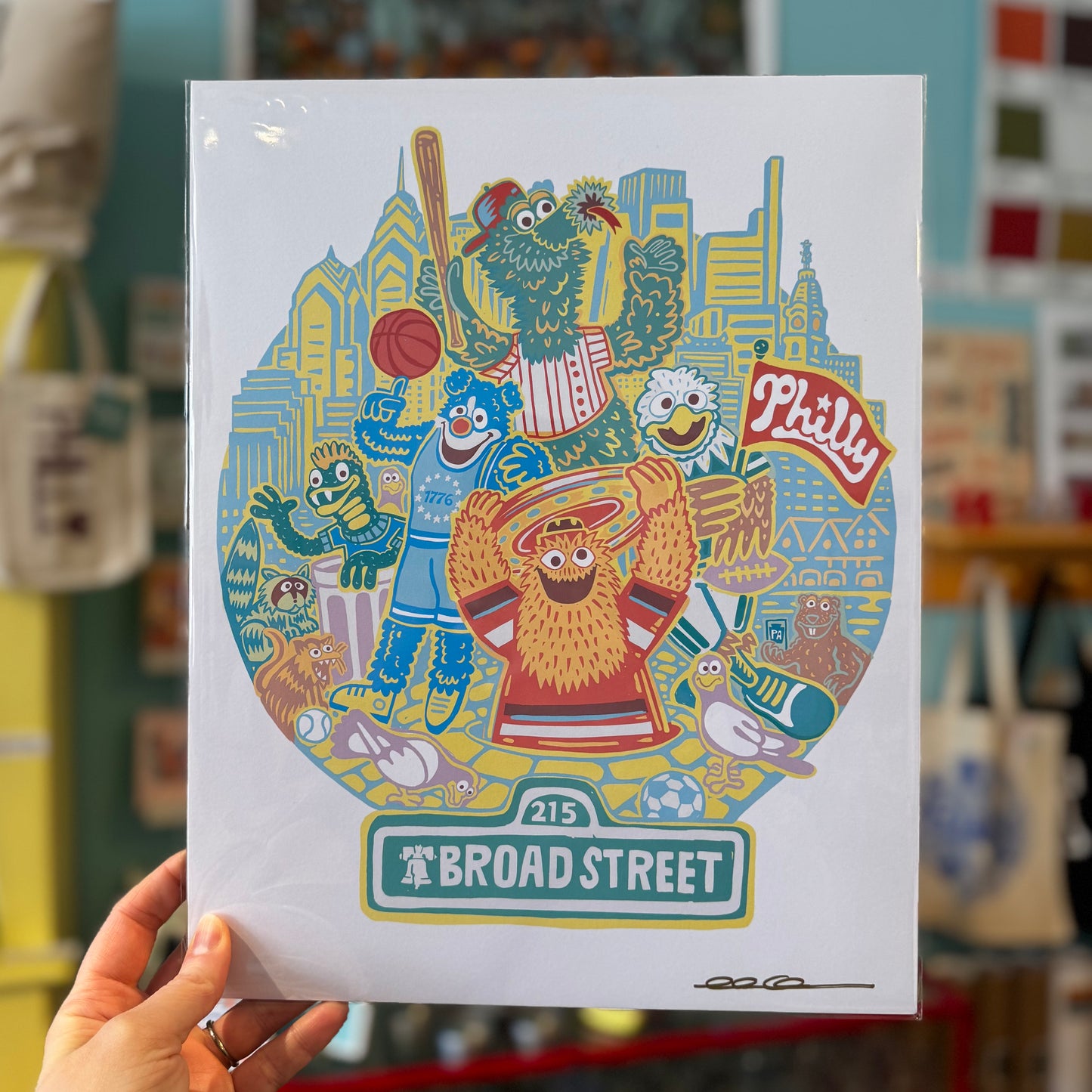 Mascot Skyline Print