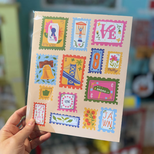 Philly Stamps Print