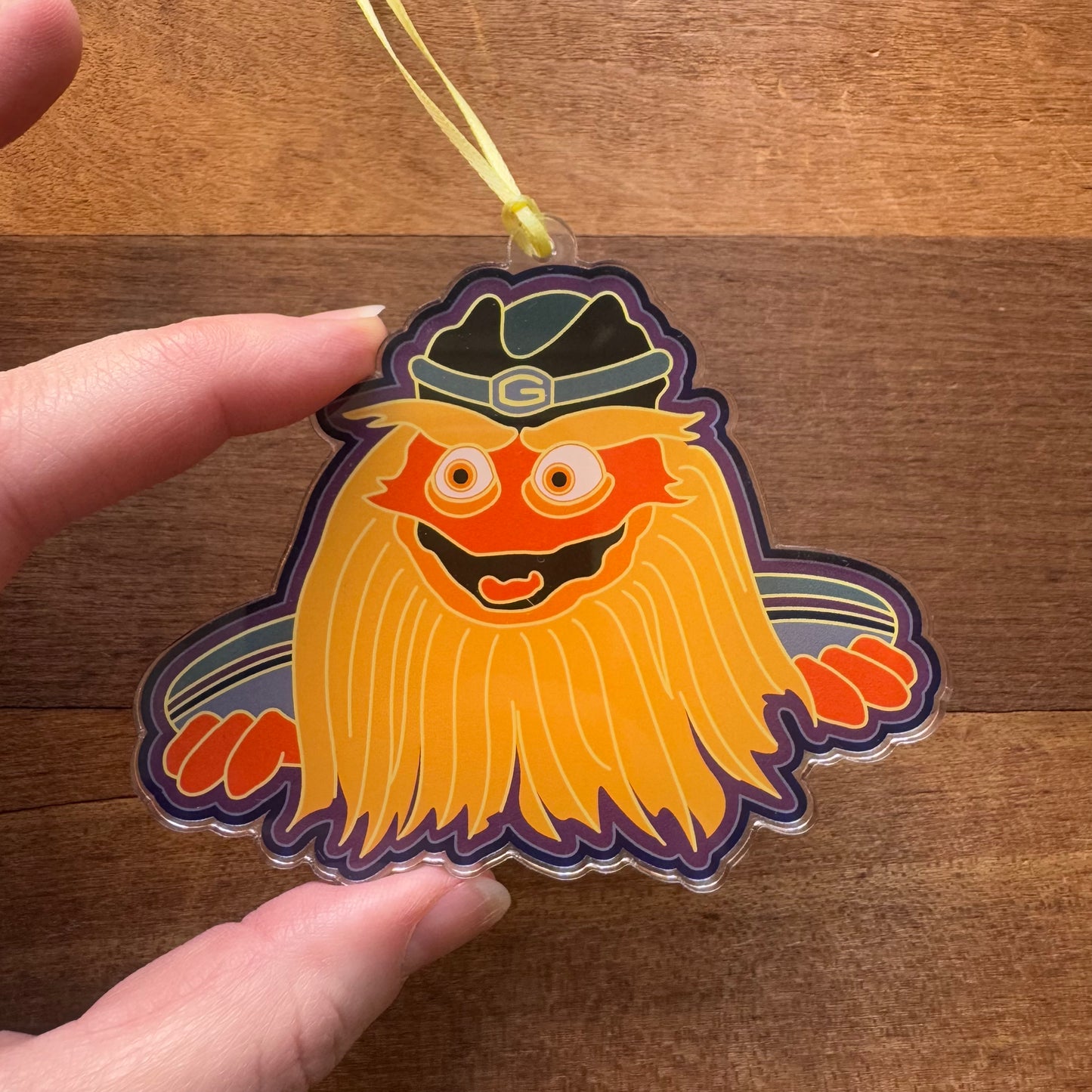 Gritty Acrylic Ornament