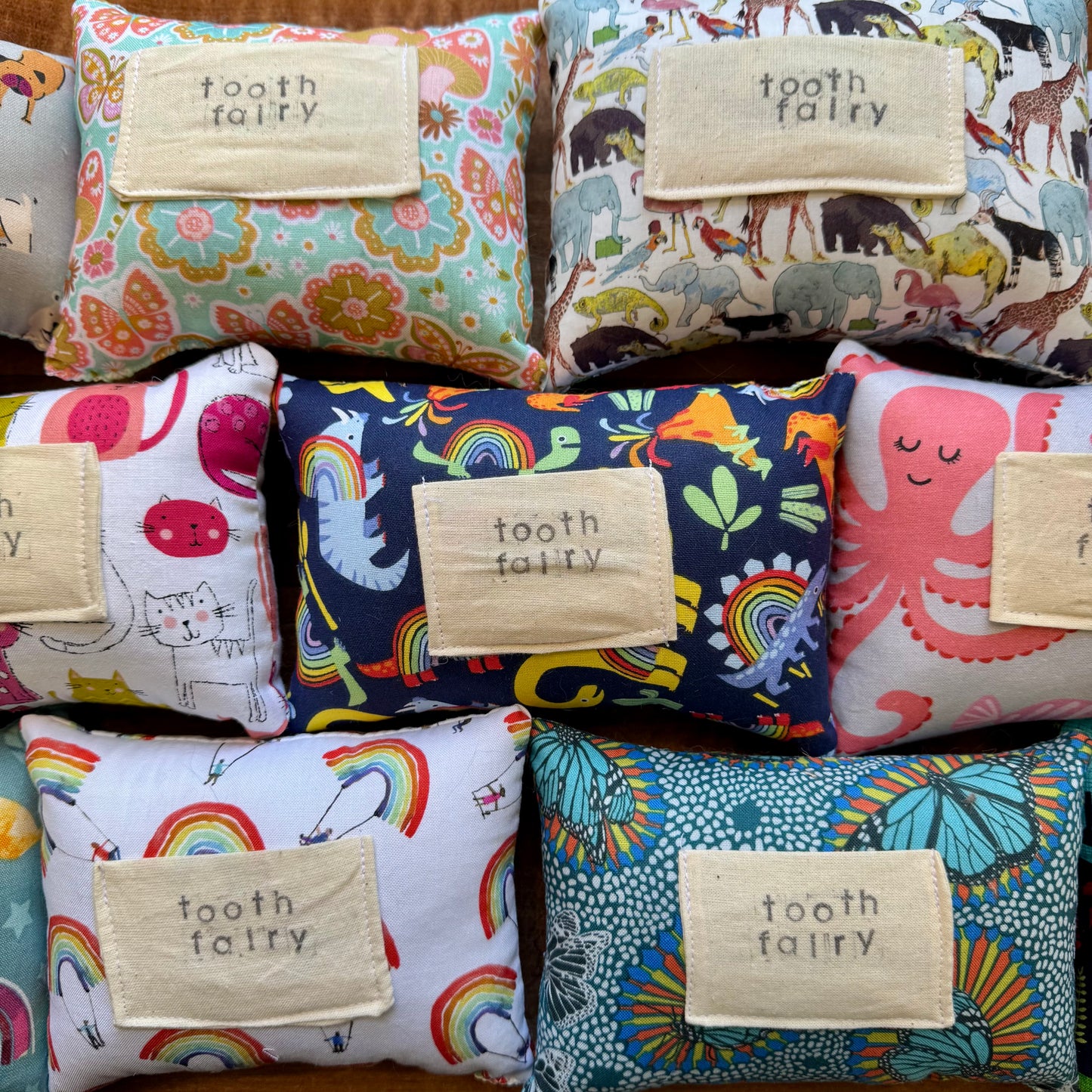 Fun Print Tooth Fairy Pillows
