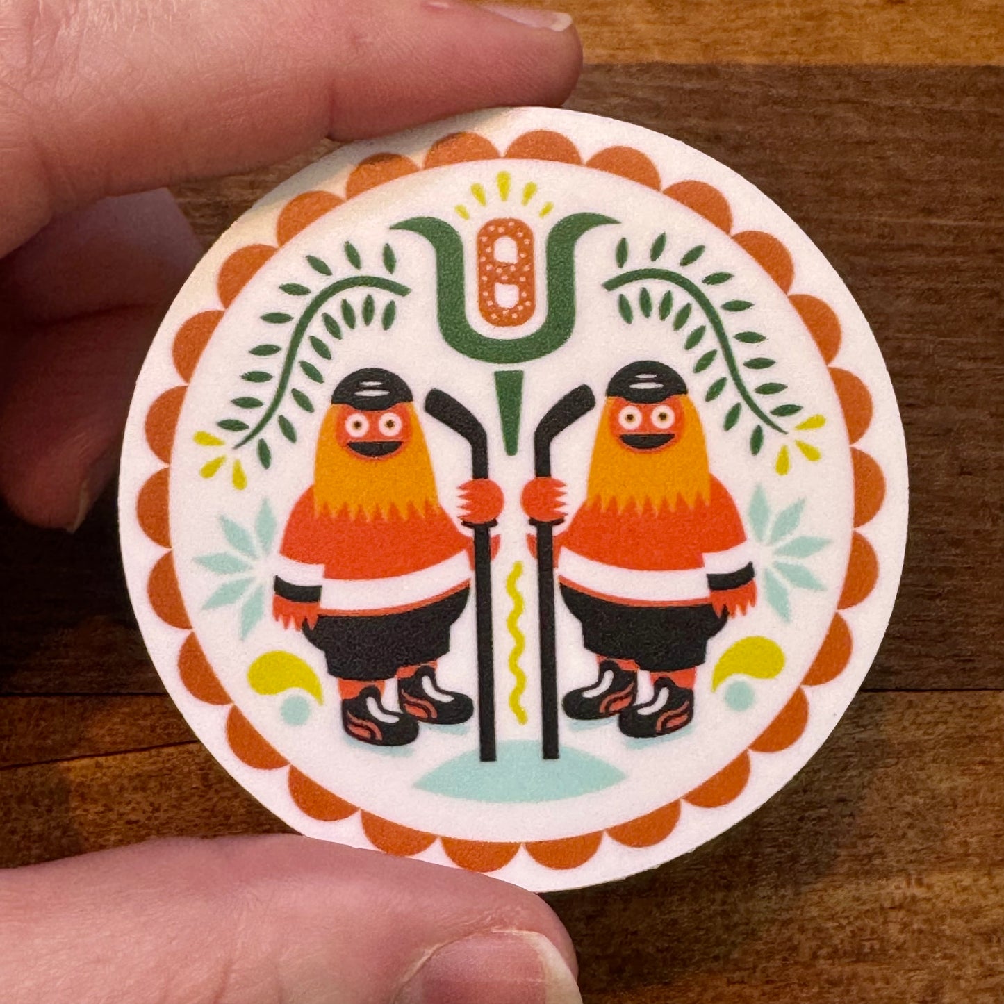 Gritty Hex Sticker