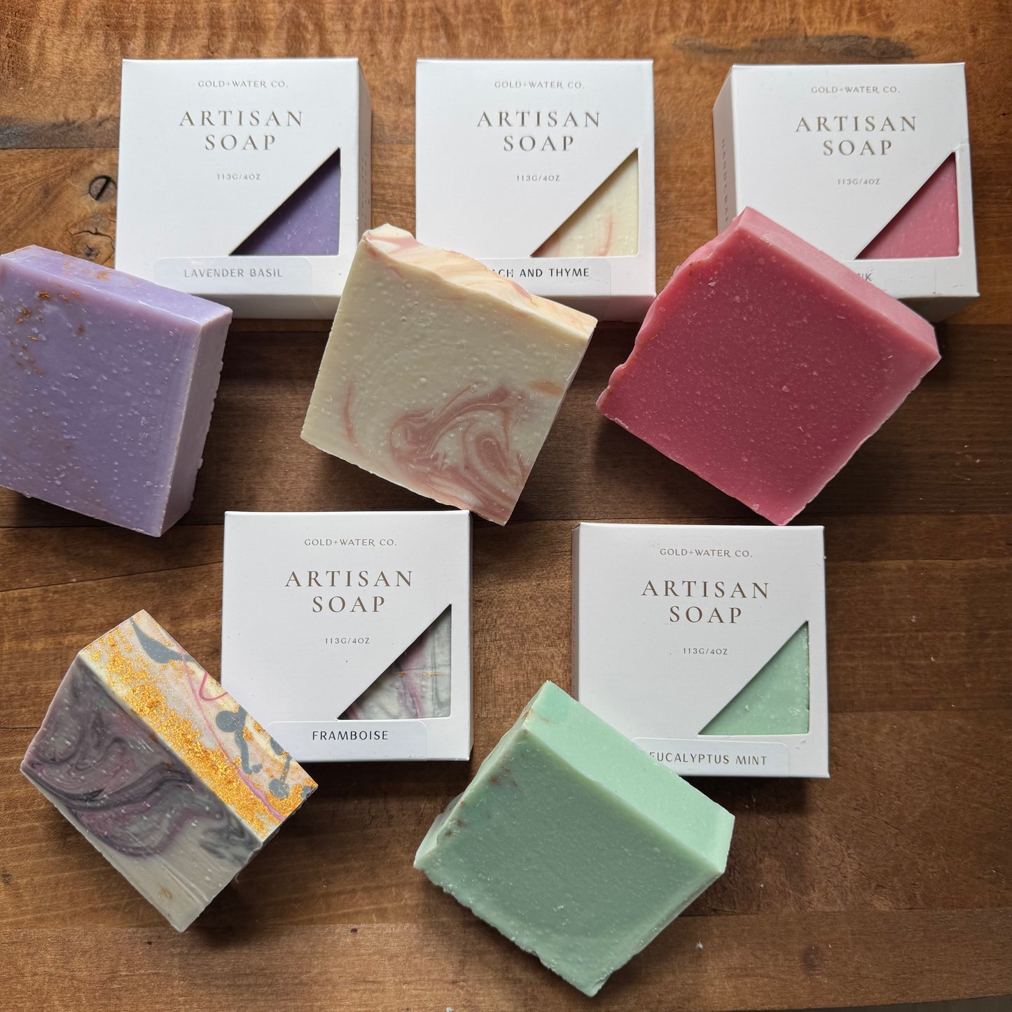 Gold+Water-Scented Soaps