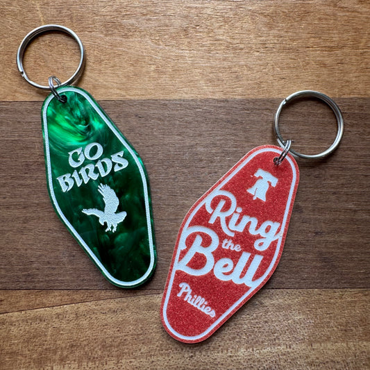 Go Birds & Ring the Bell Keychains