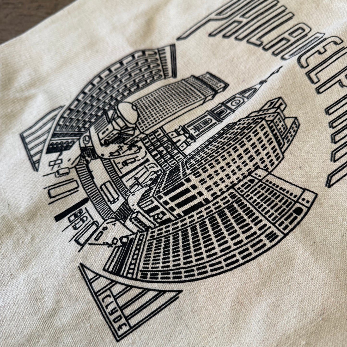 Philadelphia Skyline Tote Bag