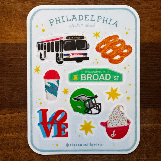 Philadelphia Sticker Sheet