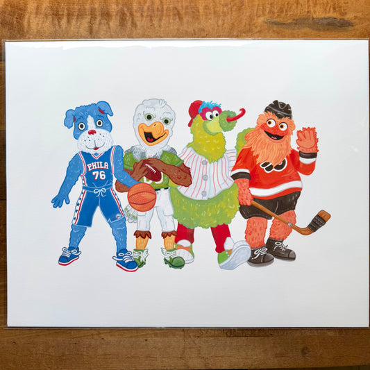 Philly Mascots Print