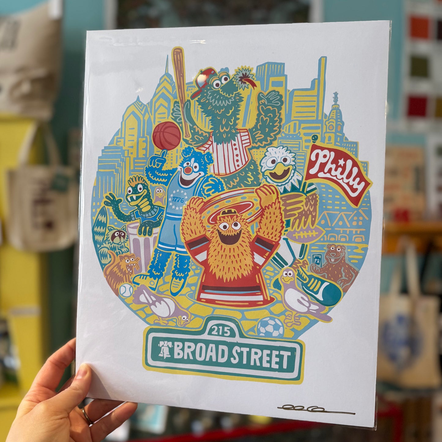 Mascot Skyline Print