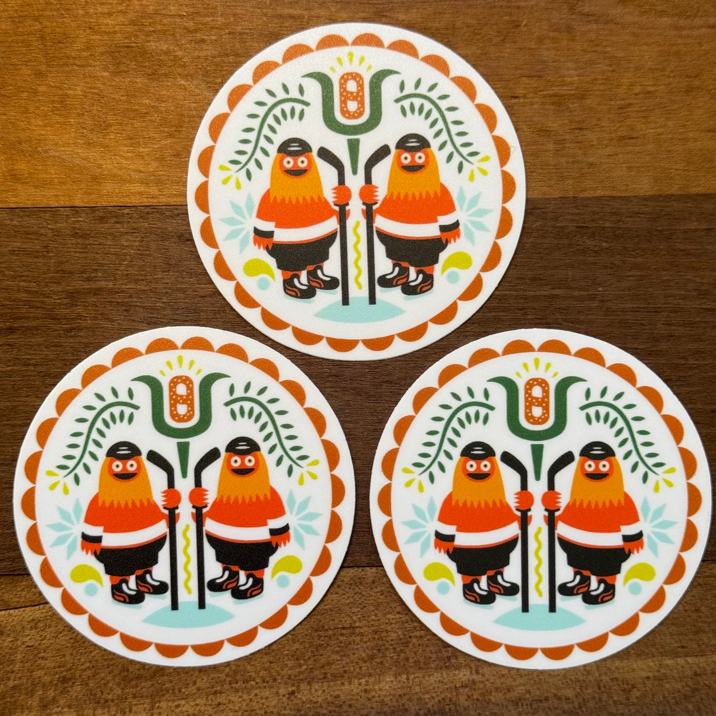Gritty Hex Sticker
