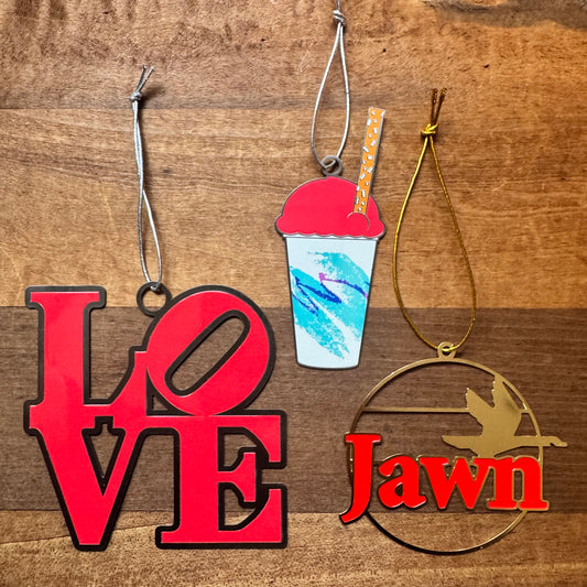 Philly Enamel Ornaments