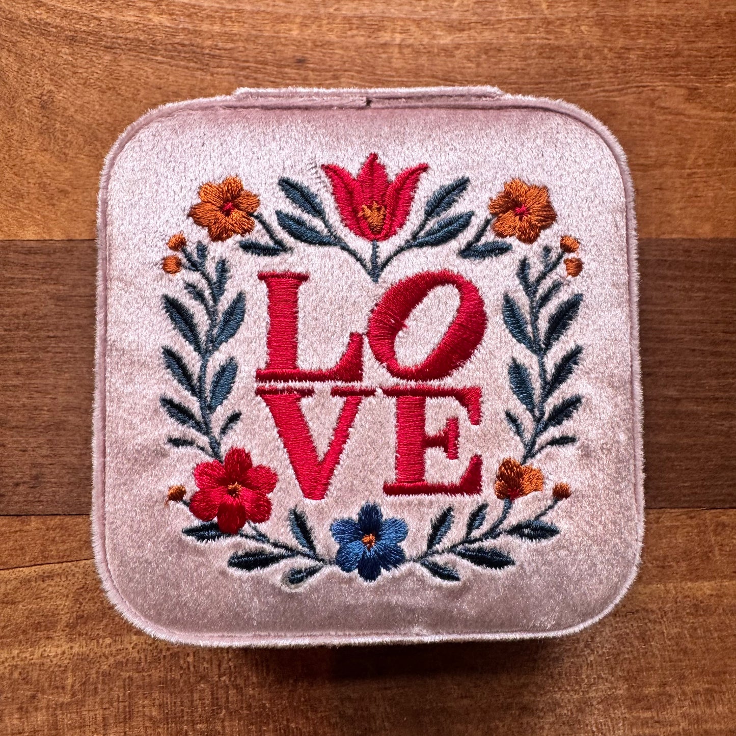 Philly Embroidered Jewelry Box