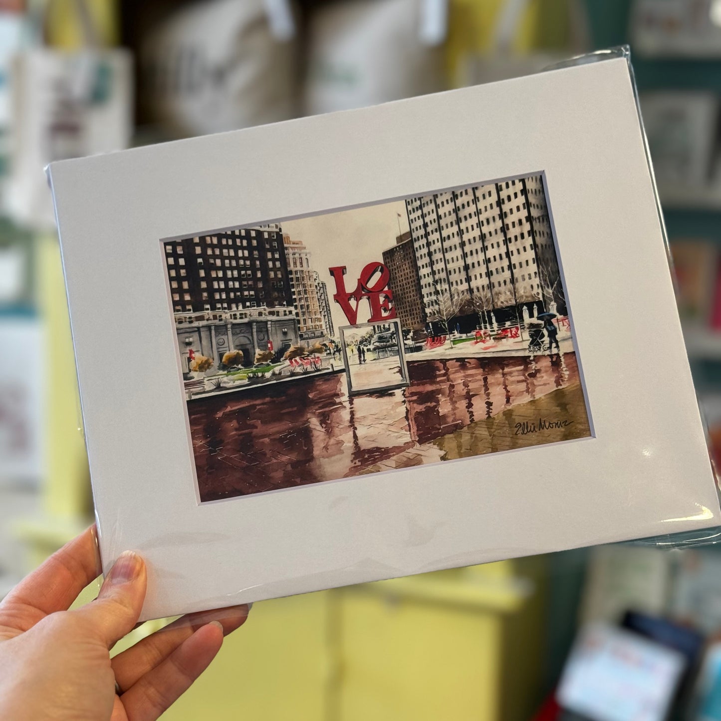 Matted Philly Watercolor Prints