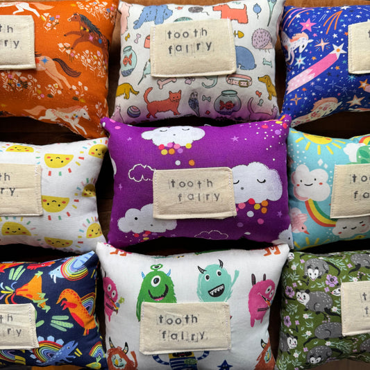 Fun Print Tooth Fairy Pillows