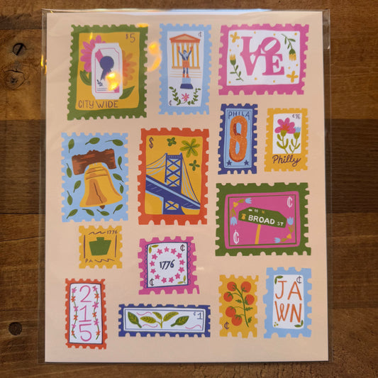 Philly Stamps Print