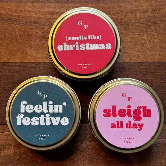 Holiday Soy Candles