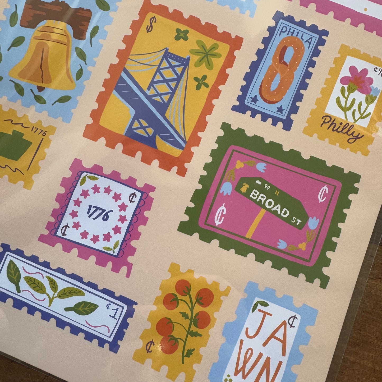 Philly Stamps Print