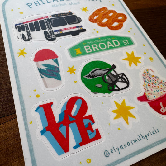 Philadelphia Sticker Sheet
