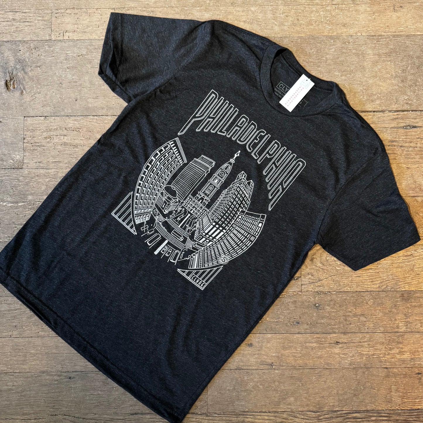 Philadelphia Fish-Eye Skyline T-Shirt