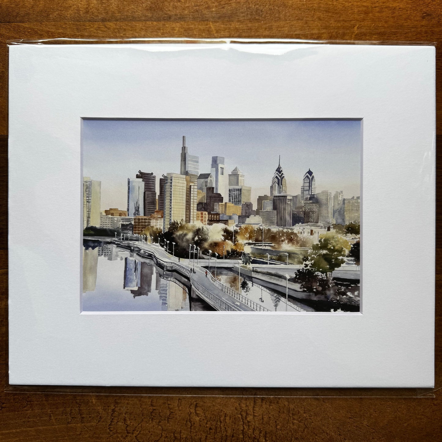 Matted Philly Watercolor Prints