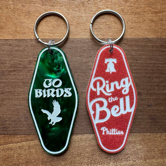 Go Birds & Ring the Bell Keychains
