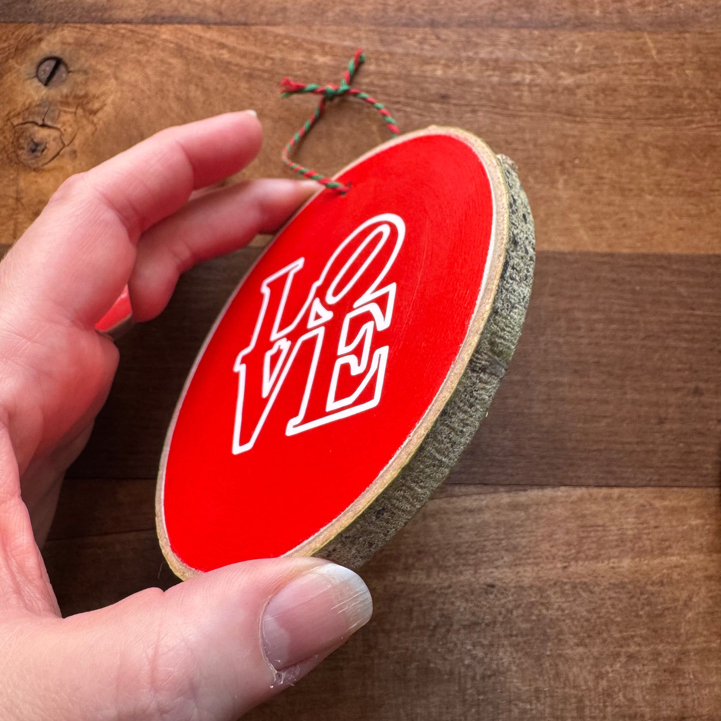 Philadelphia Wood Ornaments