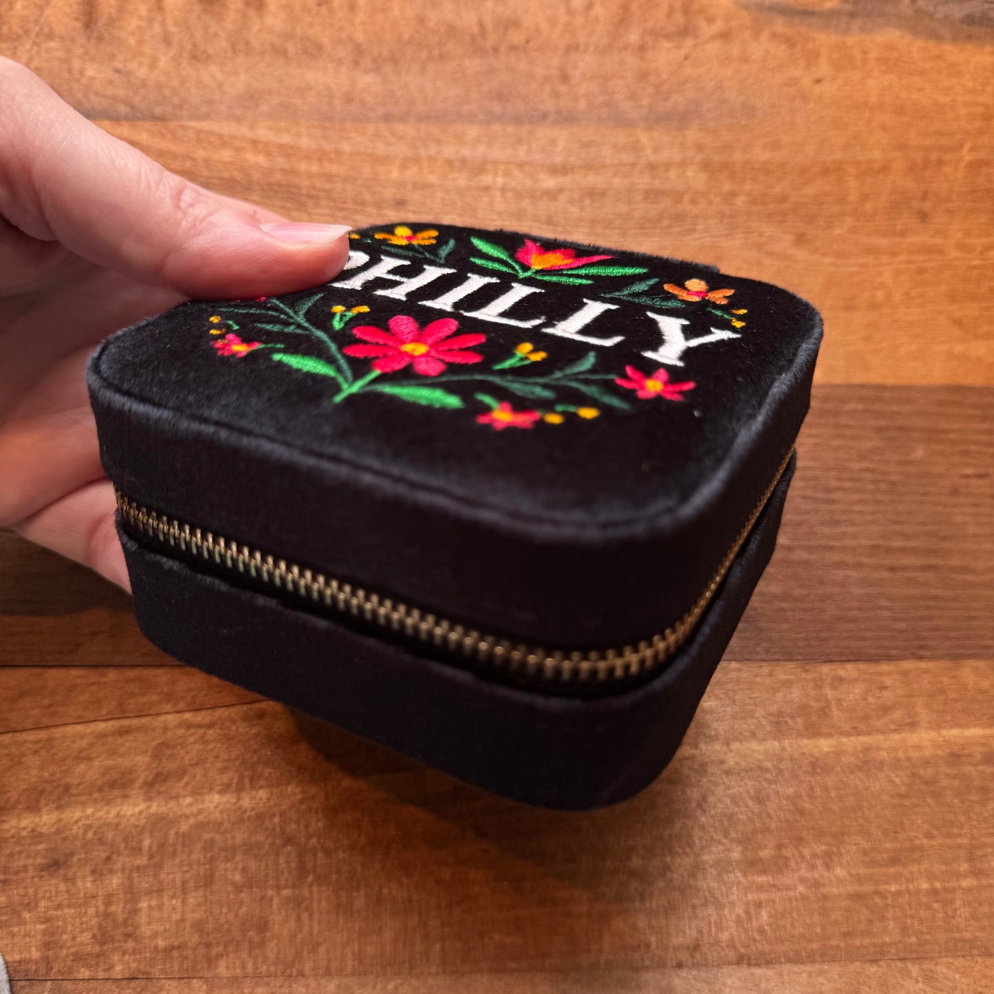 Philly Embroidered Jewelry Box