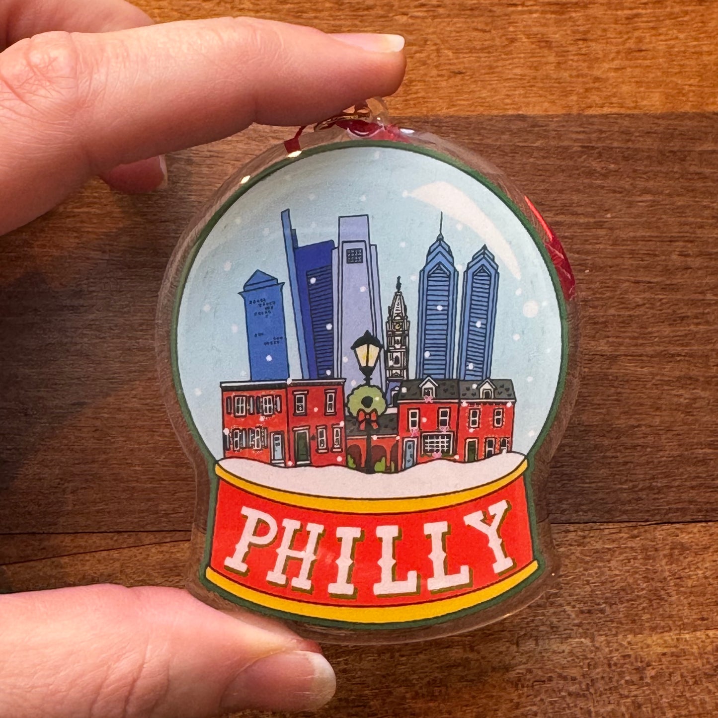 Philly Snowglobe Ornament