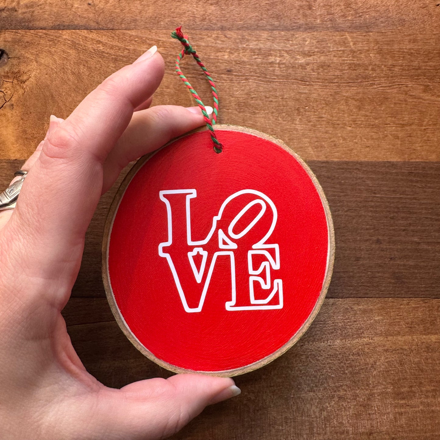 Philadelphia Wood Ornaments