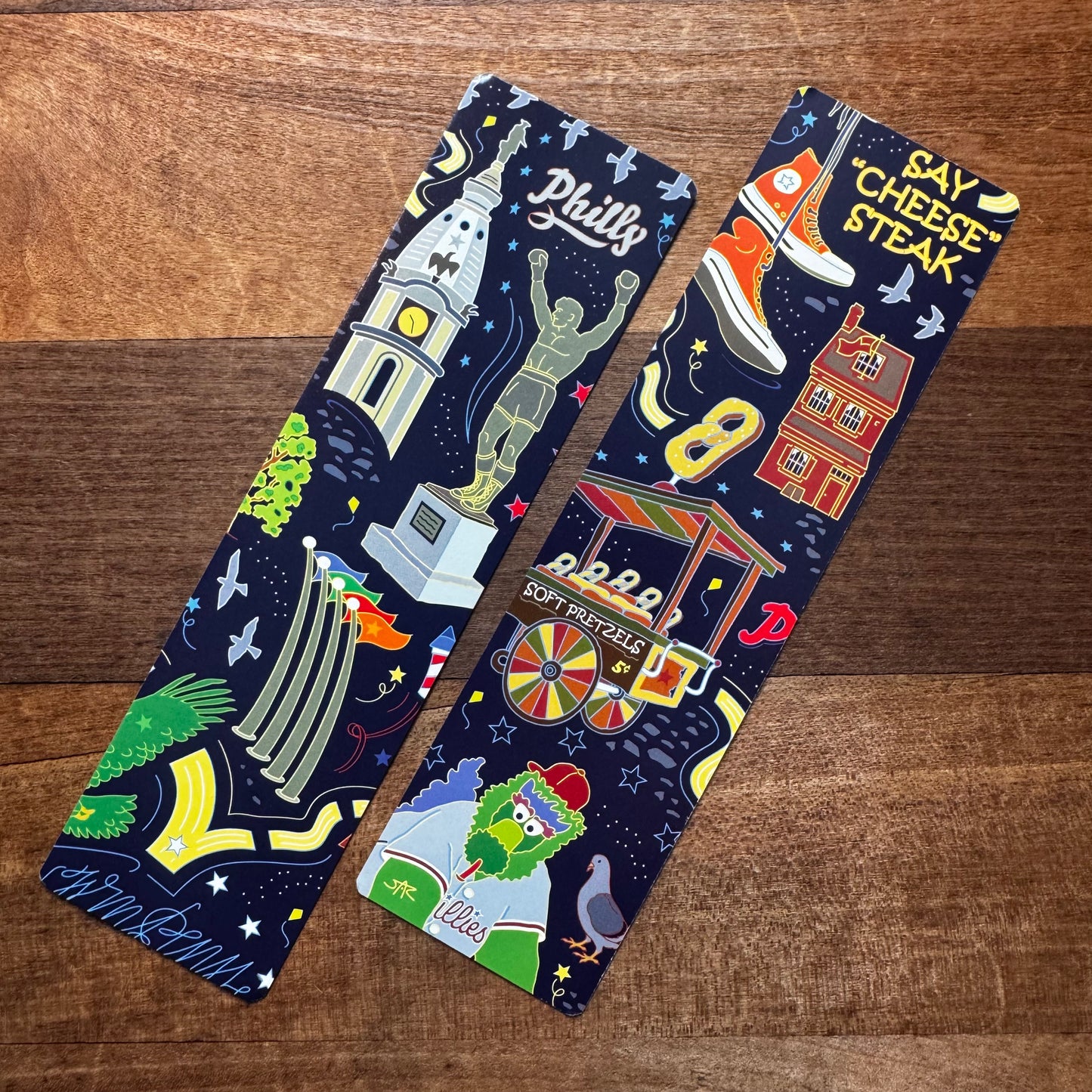 Double-Sided Philly Bookmarks