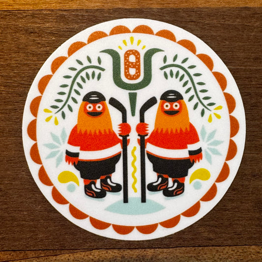 Gritty Hex Sticker
