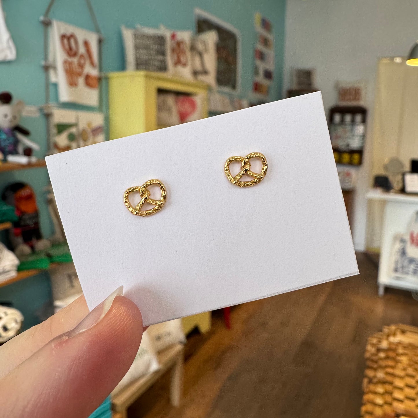Pretzel Stud Earrings
