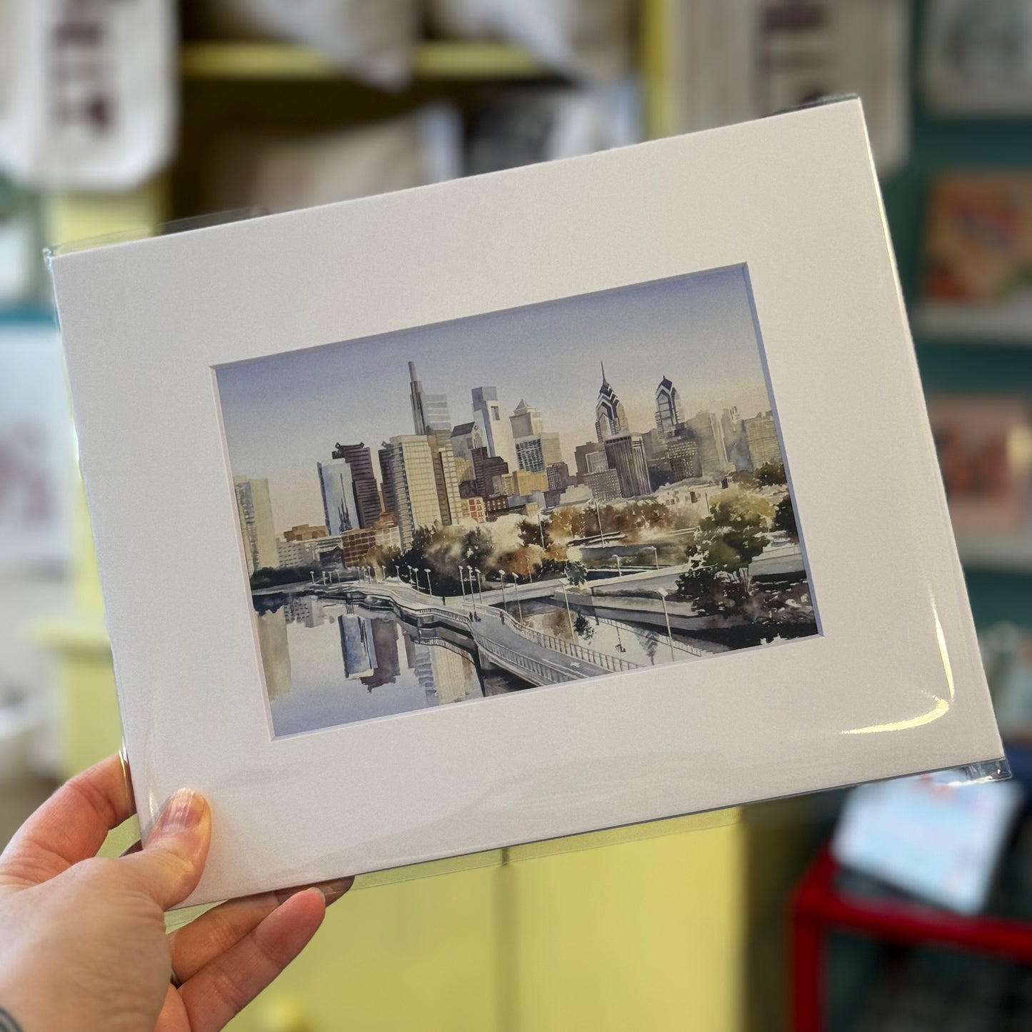 Matted Philly Watercolor Prints