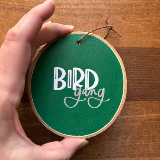 Bird Gang Wood Ornament