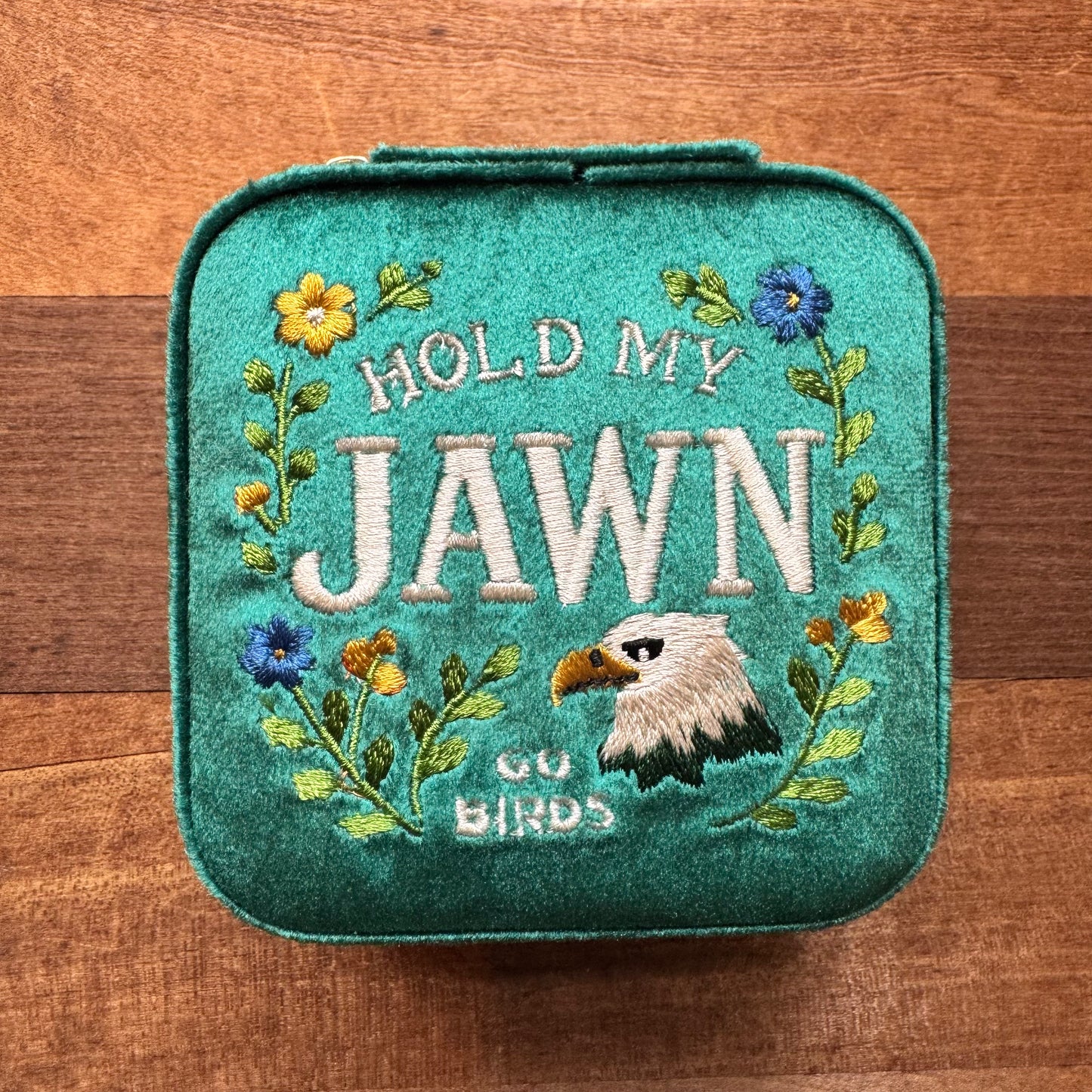 Philly Embroidered Jewelry Box