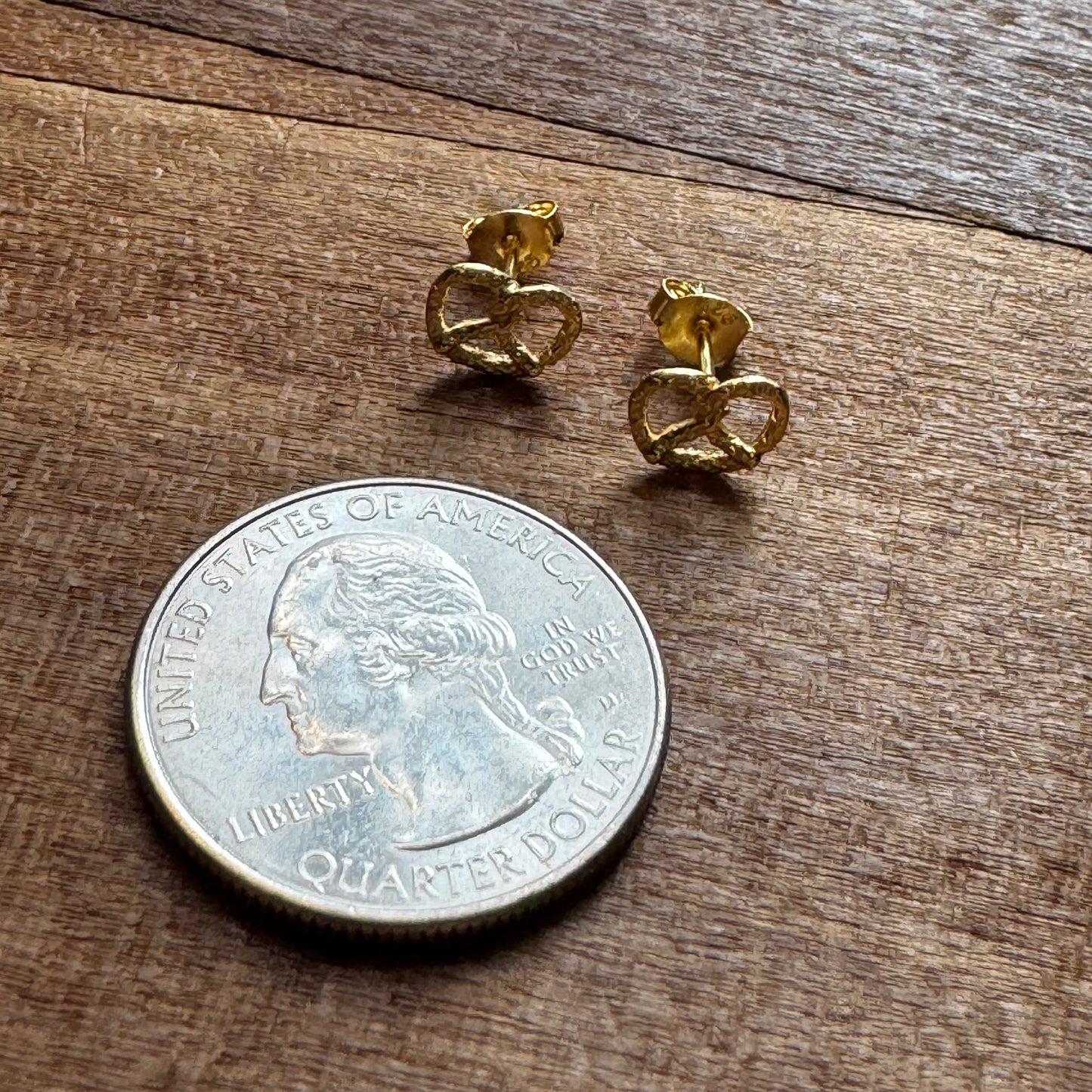 Pretzel Stud Earrings