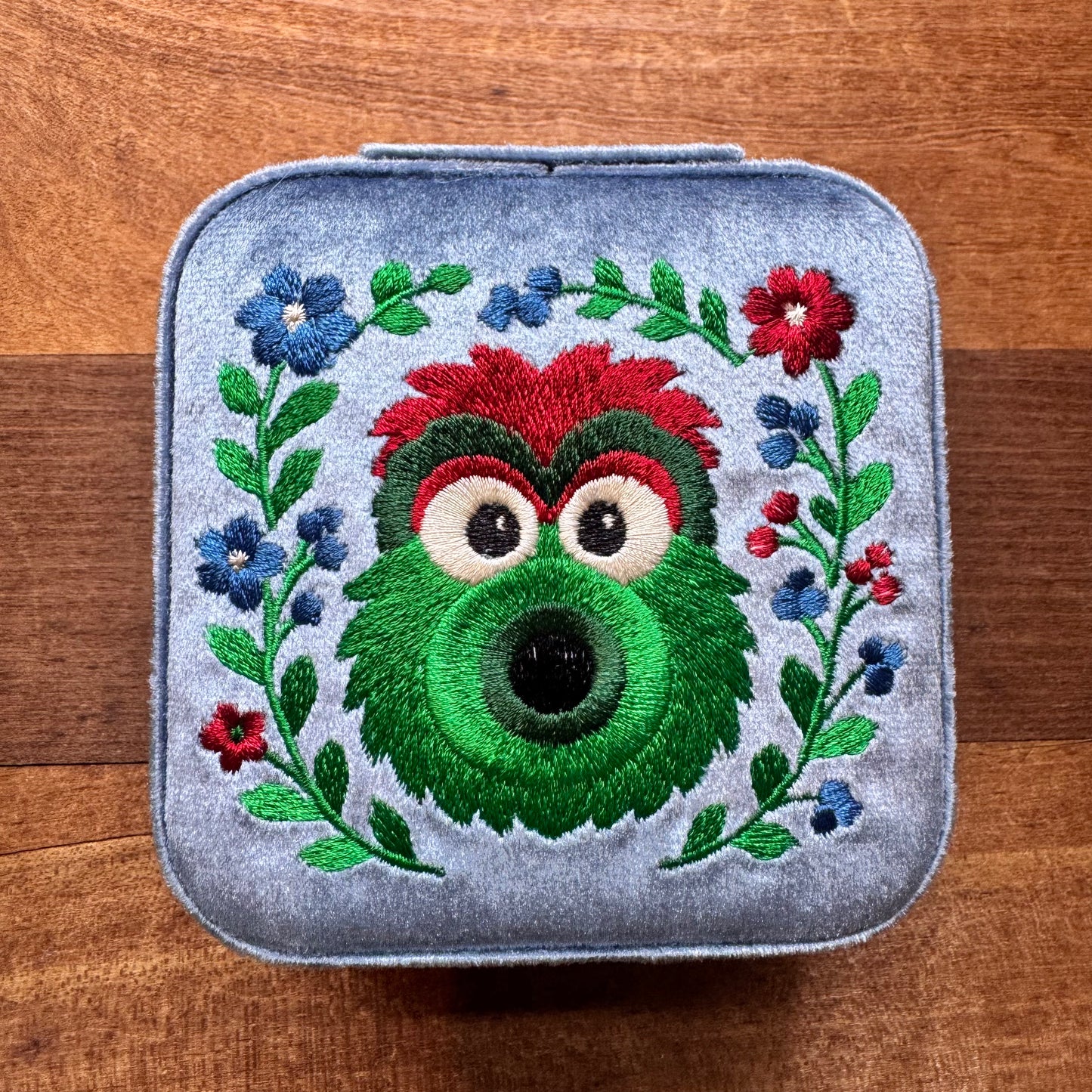 Philly Embroidered Jewelry Box