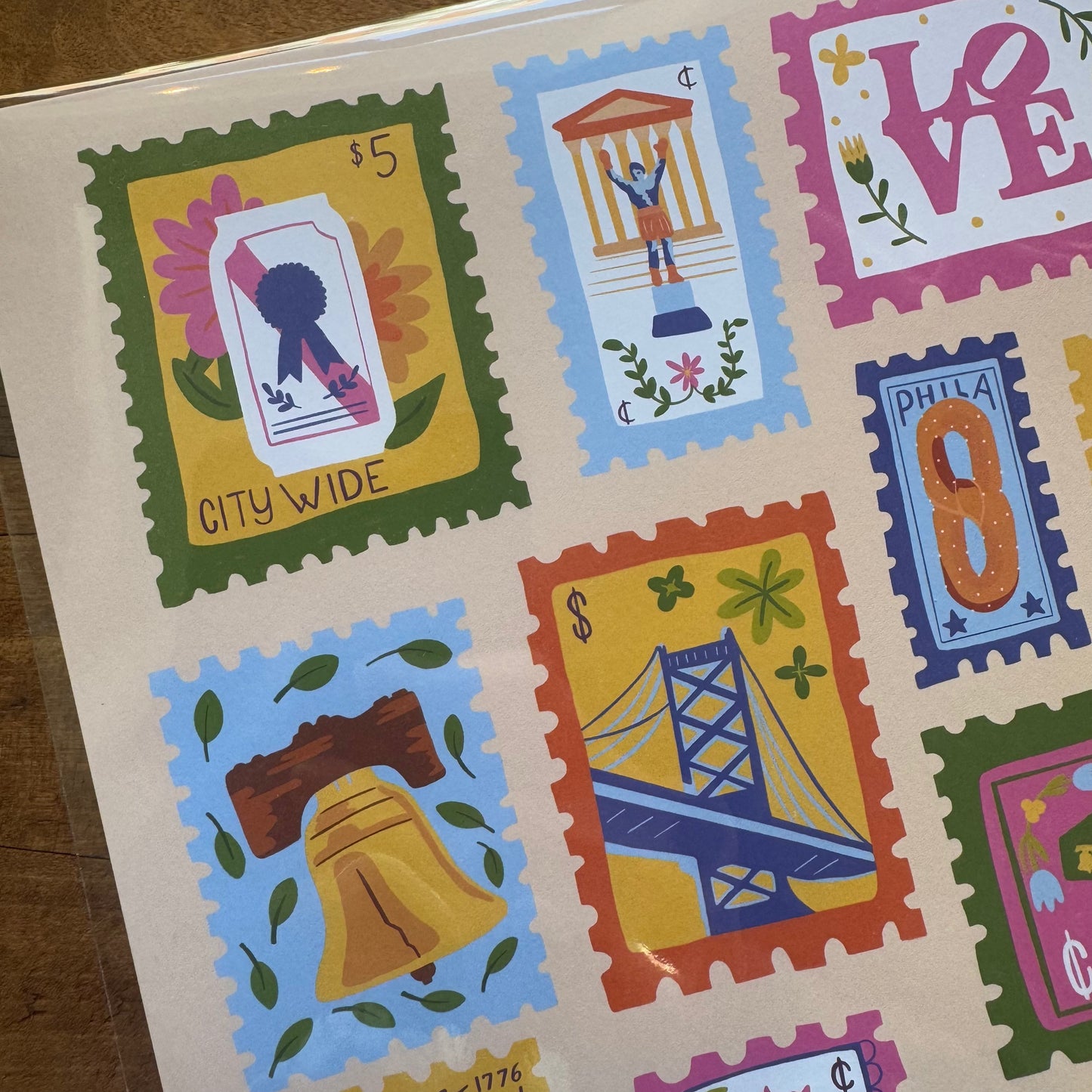 Philly Stamps Print