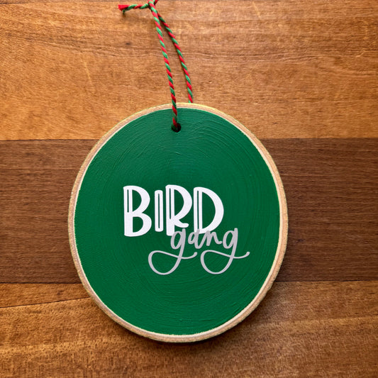 Bird Gang Wood Ornament