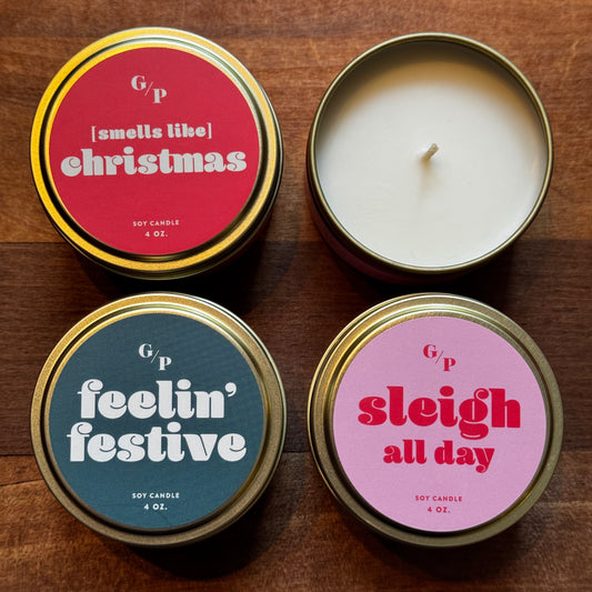 Holiday Soy Candles