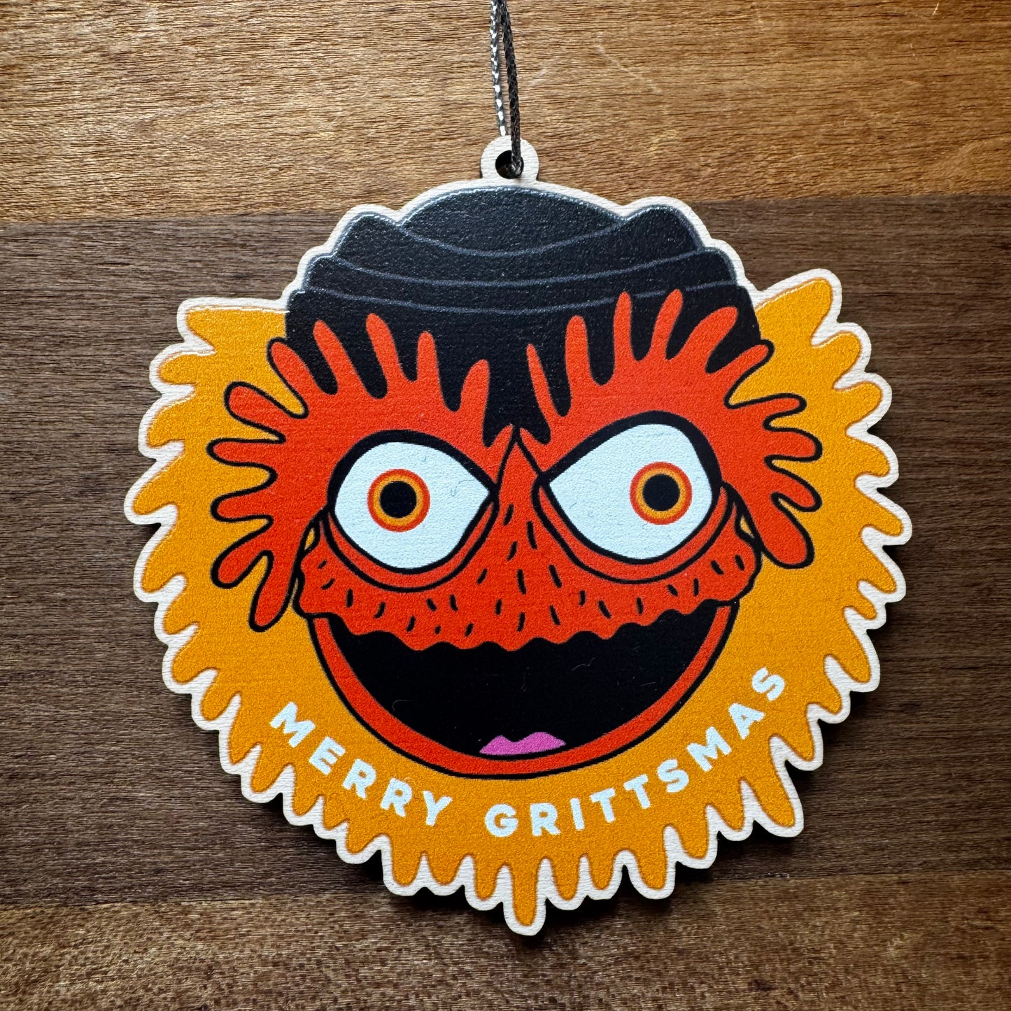 Gritty Wood Ornament