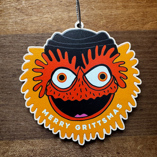 Gritty Wood Ornament