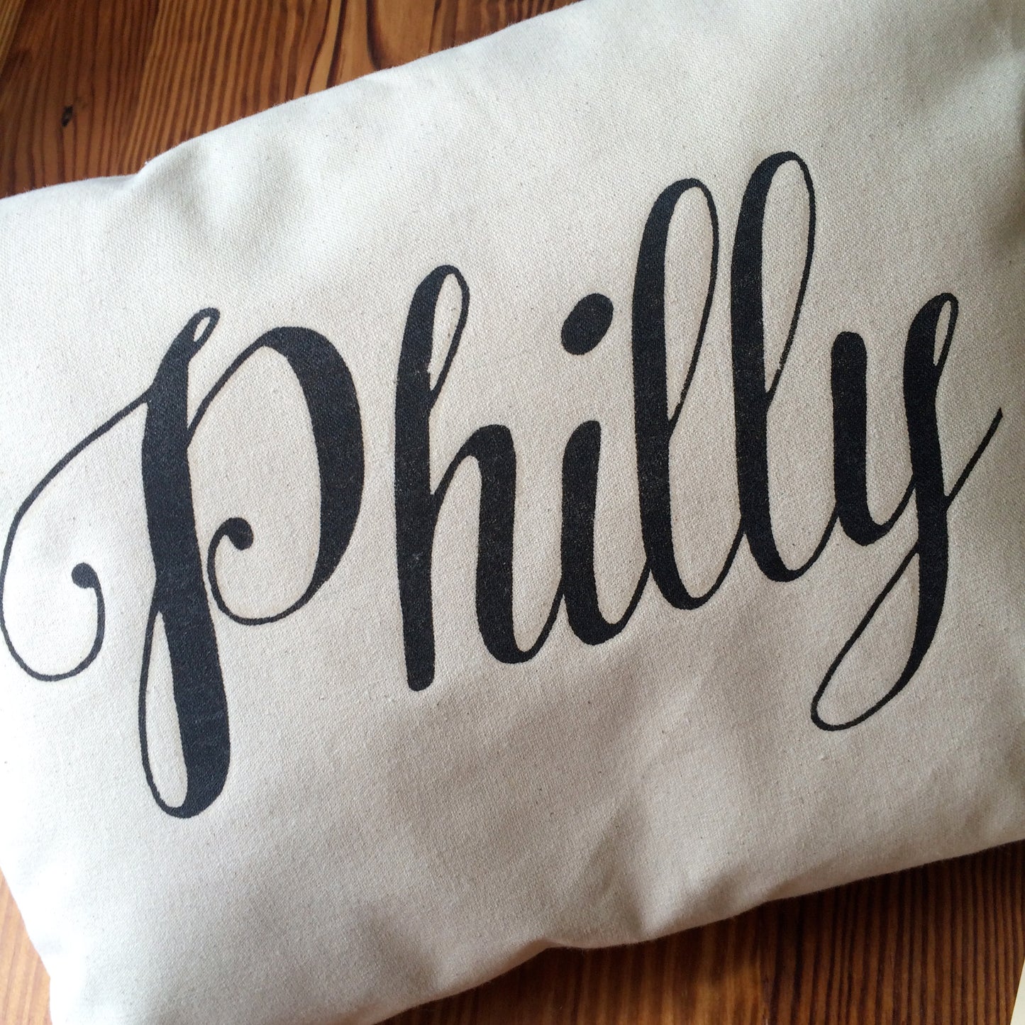 Philly Script Pillow